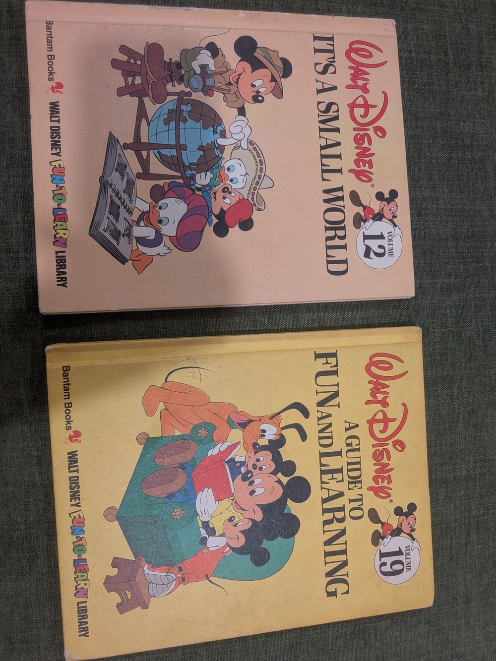 1983 book Walt Disney It's a Small world Guide To Fun & Learning volume 12 & 19